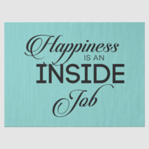 Geluk is een binnenbaan tissuepapier