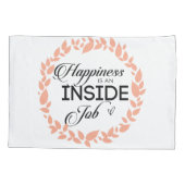 Geluk is een binnenste baan met een proefcase kussensloop (Achterkant)