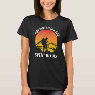 geluk is een dag dat je een grappig hikelend desig t-shirt