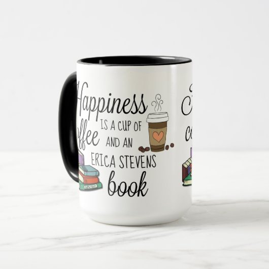 Geluk is een Erica Stevens boek Mok (Voorkant links)