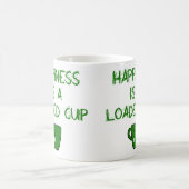 Geluk is een geladen beker koffiemok (Center)