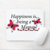 Geluk is een geweldige BUTTERFLY Muismat (Met muis)