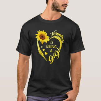 Geluk is een Gigi Sunflower Moederdag G T-shirt