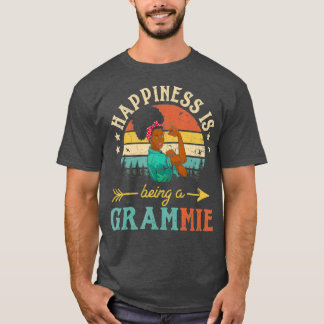 Geluk is een Grammie African Women Black T-shirt