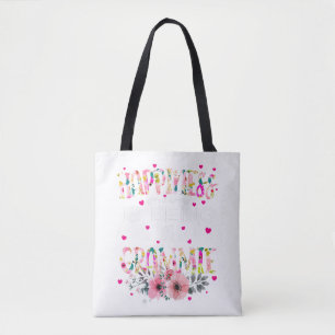Geluk is een Grammie Floral Mimi Moeder zijn Draagtas