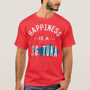 Geluk is een grote tonijn die Vist T-shirt
