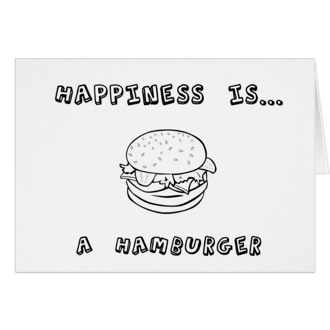 Geluk is een hamburger (Voorkant Horizontaal)