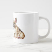 Geluk is een hond extra grote beker (Rechts)