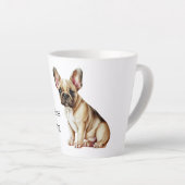 Geluk is een hond latte mok (Rechterhoek)