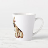 Geluk is een hond latte mok (Rechts)