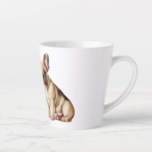 Geluk is een hond latte mok (Rechts)