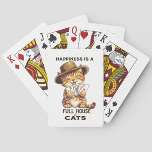 GELUK IS EEN HUIS VOL KATTEN Kattenpoker Pokerkaarten