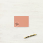 Geluk is een in-baan blush syndroom post-it® notes (Op bureau)