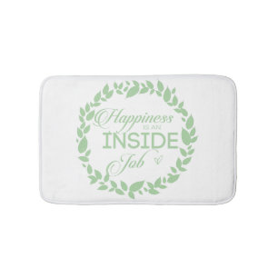 Geluk is een inside job Green Wreatbath Mat