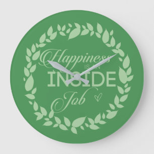 Geluk is een inside job Green Wreate Grote Klok