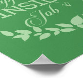 Geluk is een inside job Green Wreate Poster (Hoek)