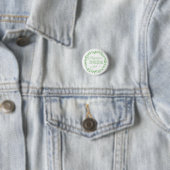 Geluk is een inside job Green Wreate Ronde Button 3,2 Cm (In situ)