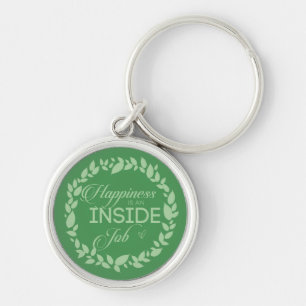 Geluk is een inside job Green Wreate Sleutelhanger