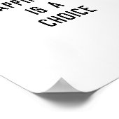 Geluk is een keuze poster (Hoek)