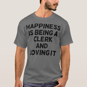 Geluk is een klerk en houdt van het grappige spel t-shirt