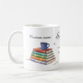 Geluk is een kopje koffie & een goed boek mok (Links)