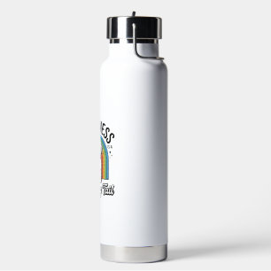 Geluk is een kwispelende staart Hondenliefhebber o Waterfles