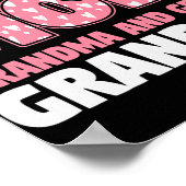 Geluk is een mama grootmoeder en geweldig poster (Hoek)