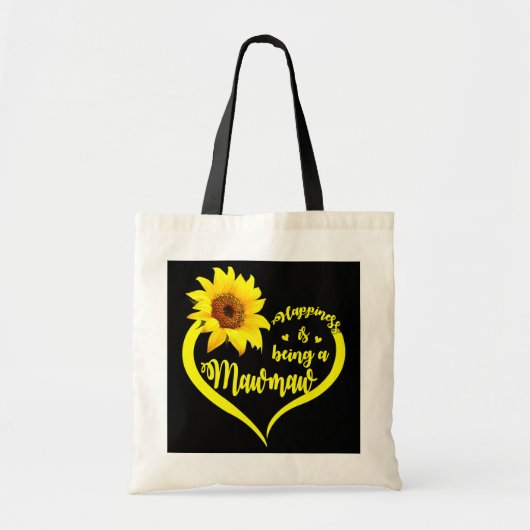 Geluk is een mawmaw zonnebloem-Moederdag Tote Bag (Voorkant)