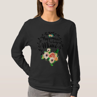 Geluk is een Mimi Floral Decoration T-shirt