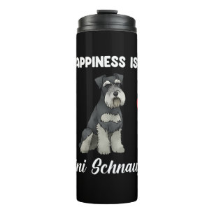 Geluk is een mini-schnauzer thermosbeker