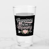 Geluk is een moederdag van mama zijn glas (Voorkant)