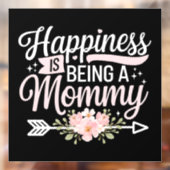 Geluk is een moederdag van mama zijn raamsticker (Vel 2)