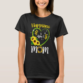 Geluk is een Moederdag van mama Zonnebloem. T-shirt