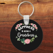 Geluk is een oma-Moederdag Sleutelhanger (Voorkant)
