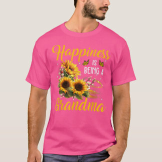 Geluk is een oma Shirt zonnebloem-oversteekplaats