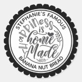 Geluk is een persoonlijk label dat op maat is gem (Voorkant)