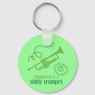 Geluk is een prachtige trumpet sleutelhanger