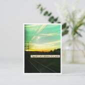 Geluk is een reis briefkaart (Staand voorkant)