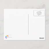 Geluk is een reis briefkaart (Achterkant)