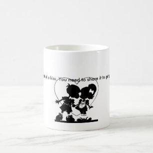 "Geluk is een soort kus" Cute Love Koffiemok