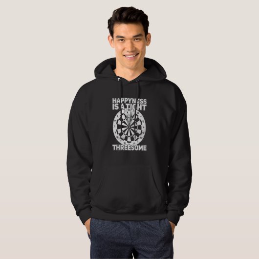 Geluk is een trieste dart P Hoodie (Voorkant volledig)