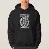 Geluk is een trieste dart P Hoodie (Voorkant)
