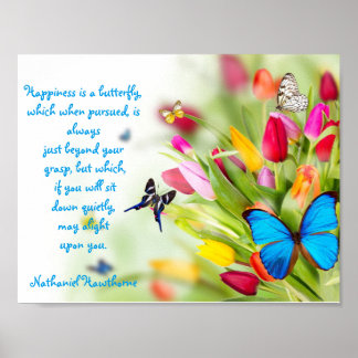 "Geluk is een vlinder"...Poster Poster