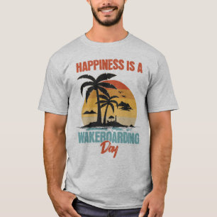 Geluk is een wakeboarder t-shirt