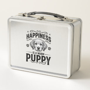Geluk Is Een Warme Puppy Vintage Hond Shirt Ontwer