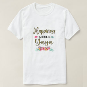 Geluk is een yaya voor vrouwen. t-shirt