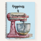 Geluk is een zelfgemaakt recept notitieboek (Voorkant)