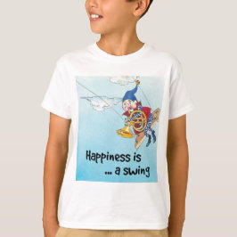 Geluk is een zwaai t-shirt