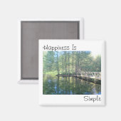 Geluk is eenvoudig magneet (Voorkant / Achterkant)