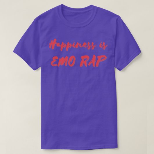 Geluk is Emo Rap T-shirt (Design voorkant)